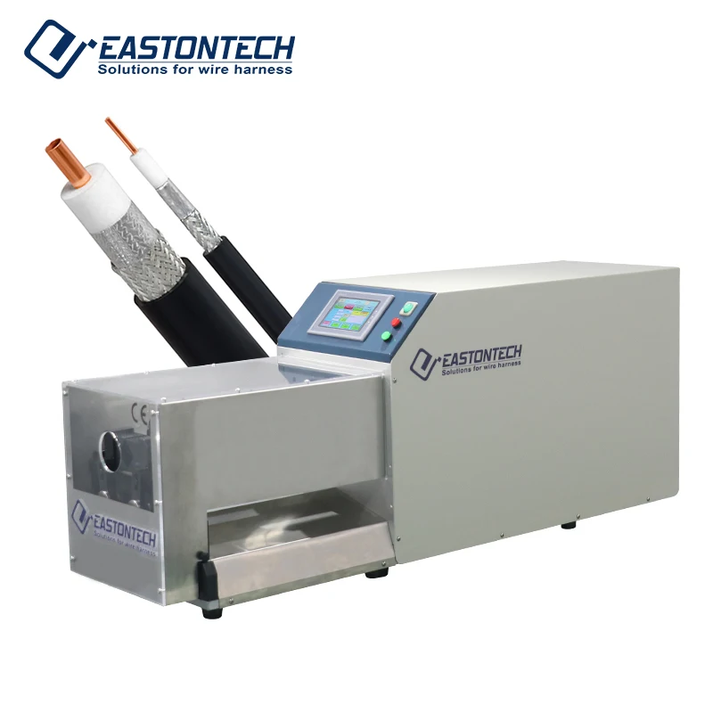 FACTORY Semi-automatic Coaxial Cable Stripping Machine For Thick Large Wire OD 5-45mm