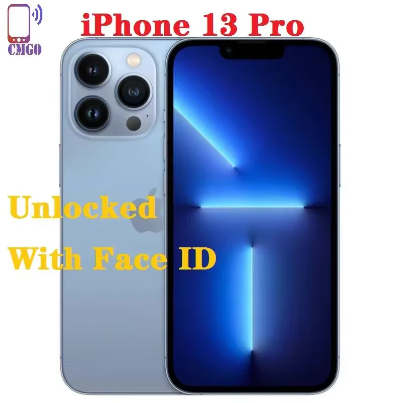 Unlocked iPhone 13 Pro 128GB/256GB ROM Smartphone A15 Face ID 6.1\
