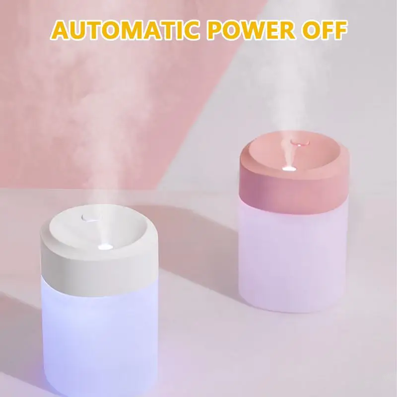 Small Humidifier USB Personal Desktop Humidifier Night Light Mist Sprayer With Colorful Night Light For Camping Offices Living