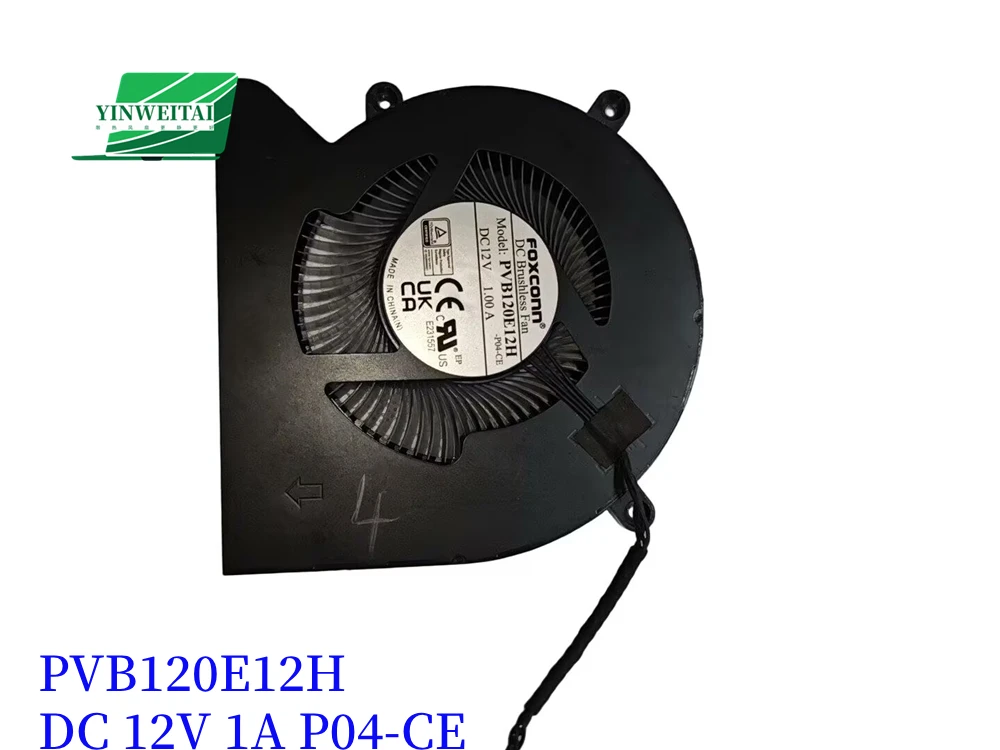 FAN FOR NUC QQ0R DFSCL42P165934 1323-01L5000 PVB120E12H P05-CE DC 12V 1A