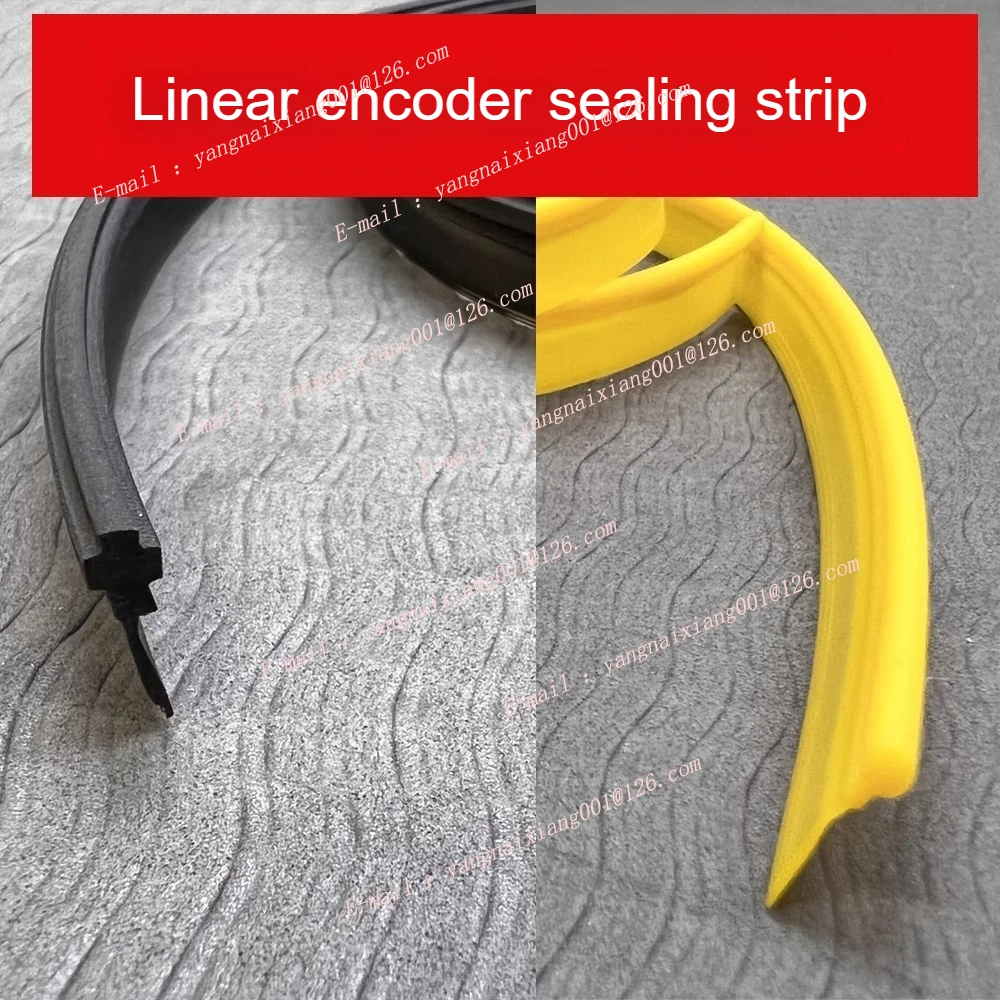 5M Linear Encoder Rubber Seal Strip、Grating Ruler Rubber、Electronic Ruler Tape、Sealed Dustproof Rubber CNC Lathe, Milling Parts