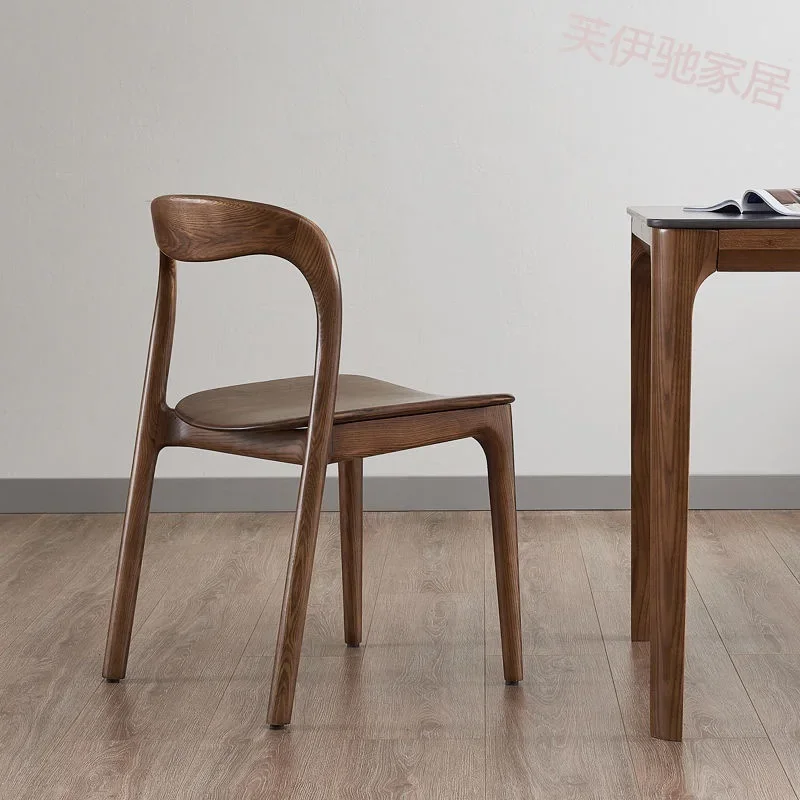 

Nordic solid wood dining chair Chair Simple home dining