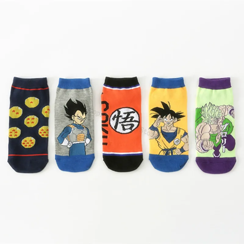 DRAGON BALL Kids Socks Cartoon Anime Figures Print Ankle Cropped Sock Boys Casual Sport Wear Sockings Fashion Goku Birthday Gift