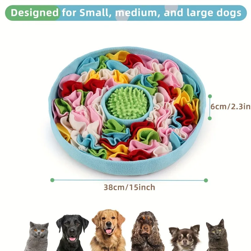 1 قطعة الحيوانات الأليفة استنشاق وعاء طعام بطيء القط والكلاب لغز فك إخفاء إخفاء الغذاء التدريب مع ألعاب صغيرة اللعب والتفاعل #3