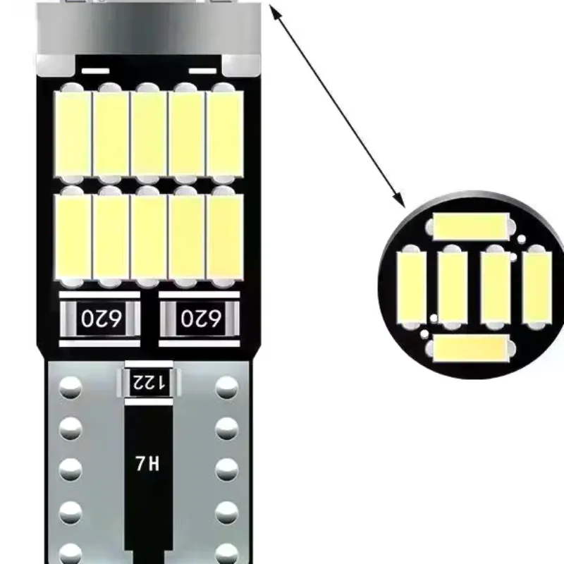 T10 LED Bulb W5W Canbus Error Free 12V White Car Interior Dome Reading License Plate Light Lamp for Most Vehicles