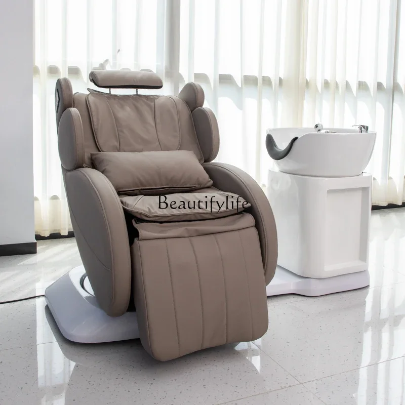 Electric Massage Hair Care Chair Flushing Multifunctional Rotating Scalp Care Shampoo Chair