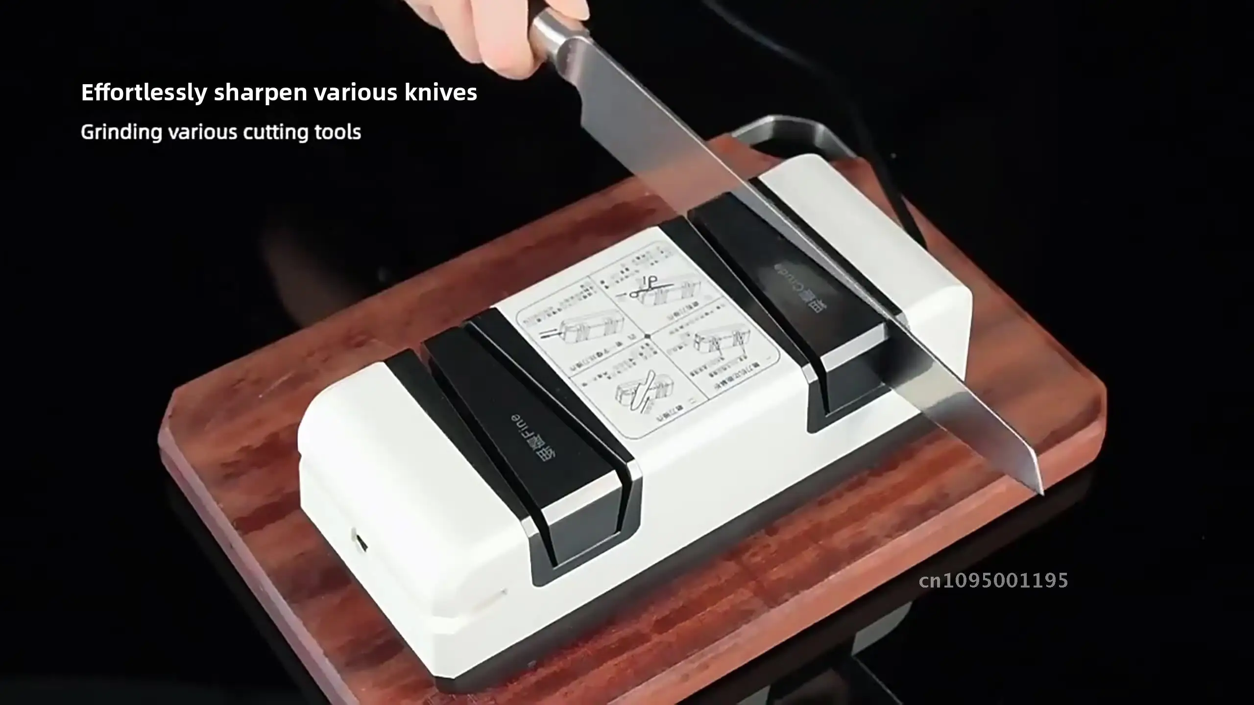 

Four-In-One Multifunctional Electric Knife Sharpener - Fast Automatic Diamond Jade Sharpening Tool for Kitchen Knives Home Use