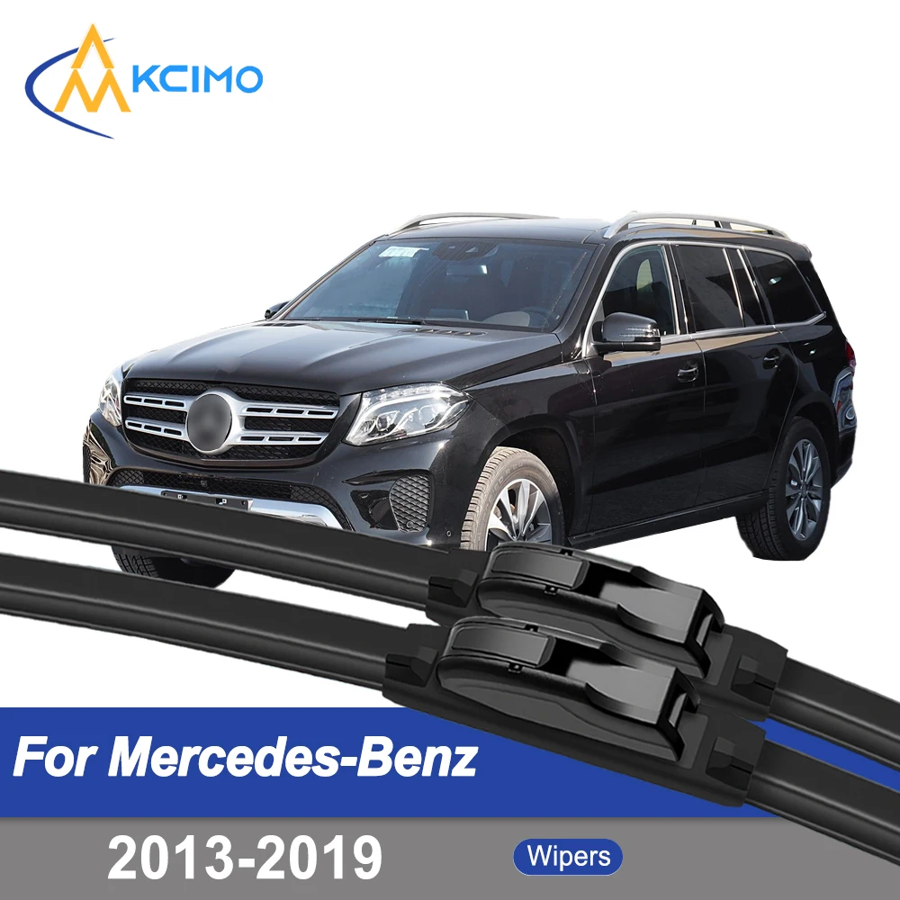 

Premium Rubber Durable Silent Windshield Wiper Blades 2pcs for Mercedes Benz GLS 2013-2019 X166 GL Class