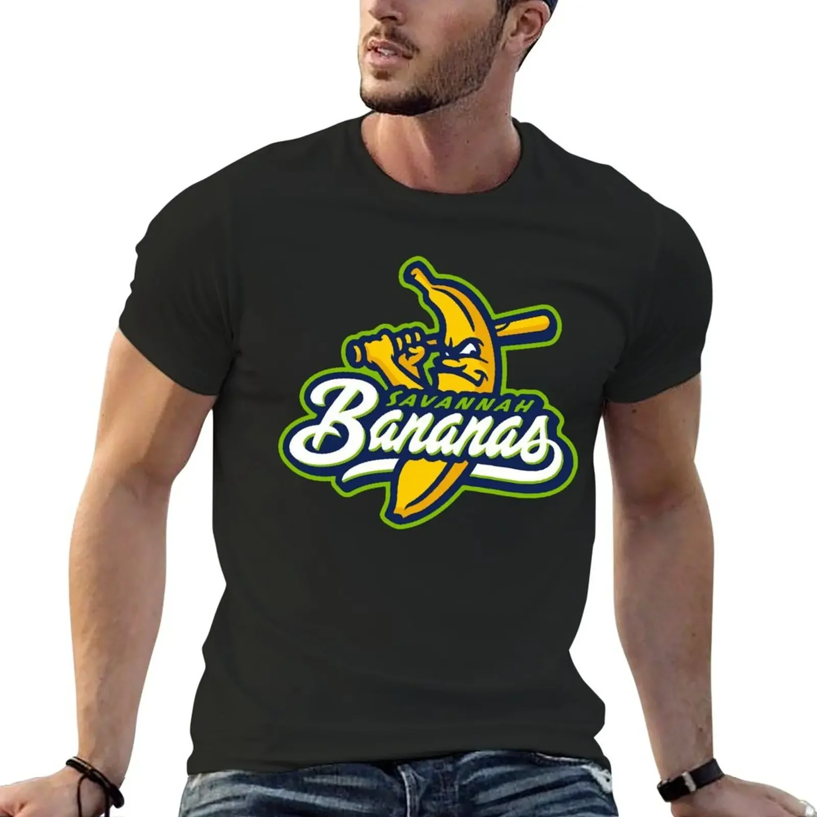 Coastal plain league savanah banana logo T-Shirt sweat designer shirts Short sleeve tee big and tall t shirts for men