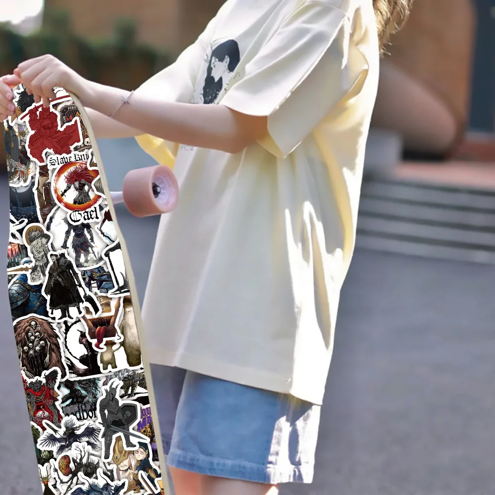 10/50 個面白いゲームステッカーダークソウル漫画のキャラクター落書きおもちゃ防水装飾 DIY ノートブックモバイルギタースーツケース