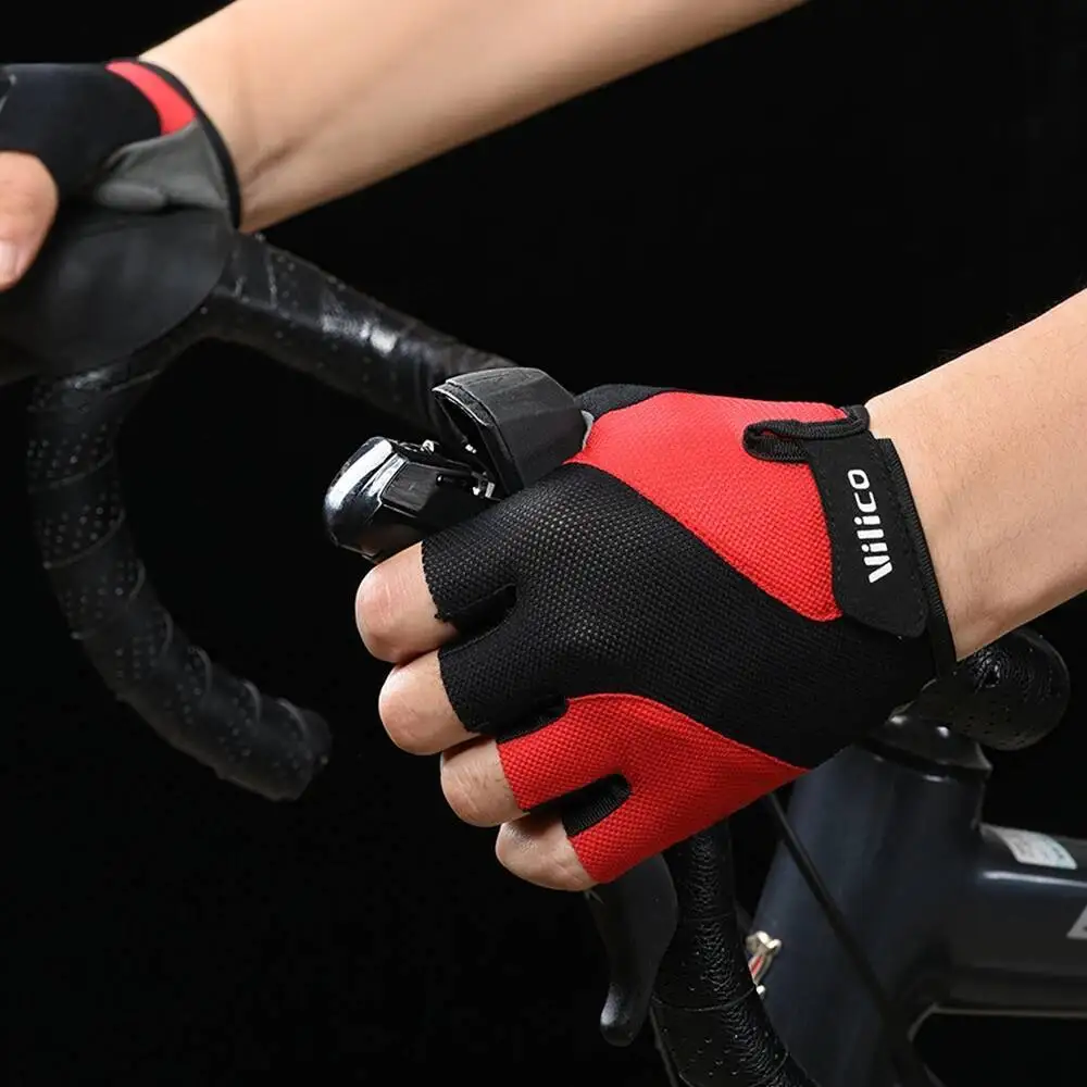 

Fashion Half Finger Bike Breathable Cycling Non Slip Gym Gloves For Men And Women
