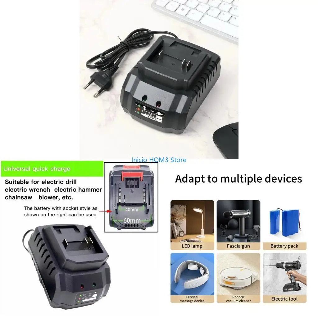 A5YD Advanced Lithium Battery Charging Base for 21V Power Tool Includes LED
