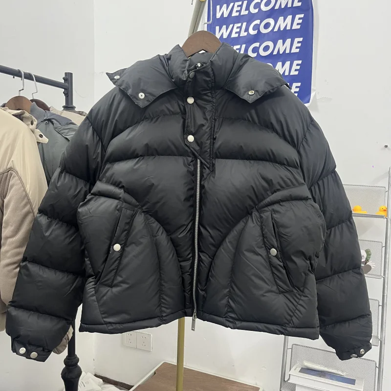 

Forgiven Autumn Winter Thiened Hooded Pure Color Casual Cotton Jaet Men Women Leisure Warm Zipper Sle Youth Faion