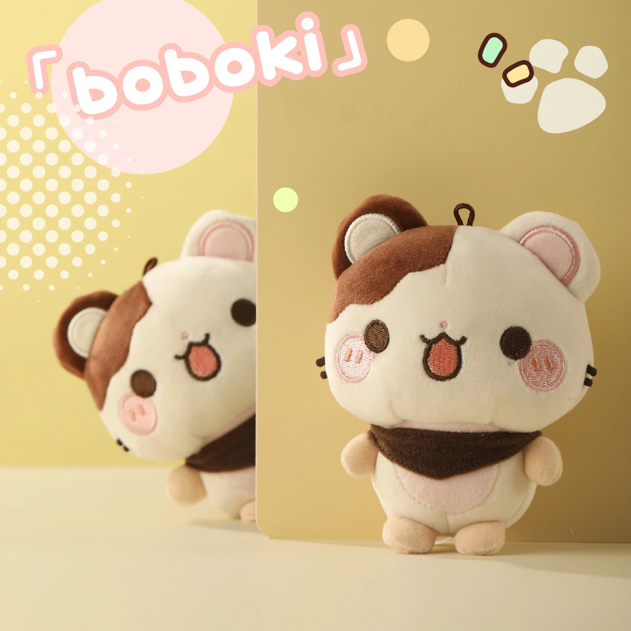 Boboki Original de 11cm, colgante pequeño súper suave, bolso bonito, juguete de moda, serie coleccionable, llavero, adorno decorativo