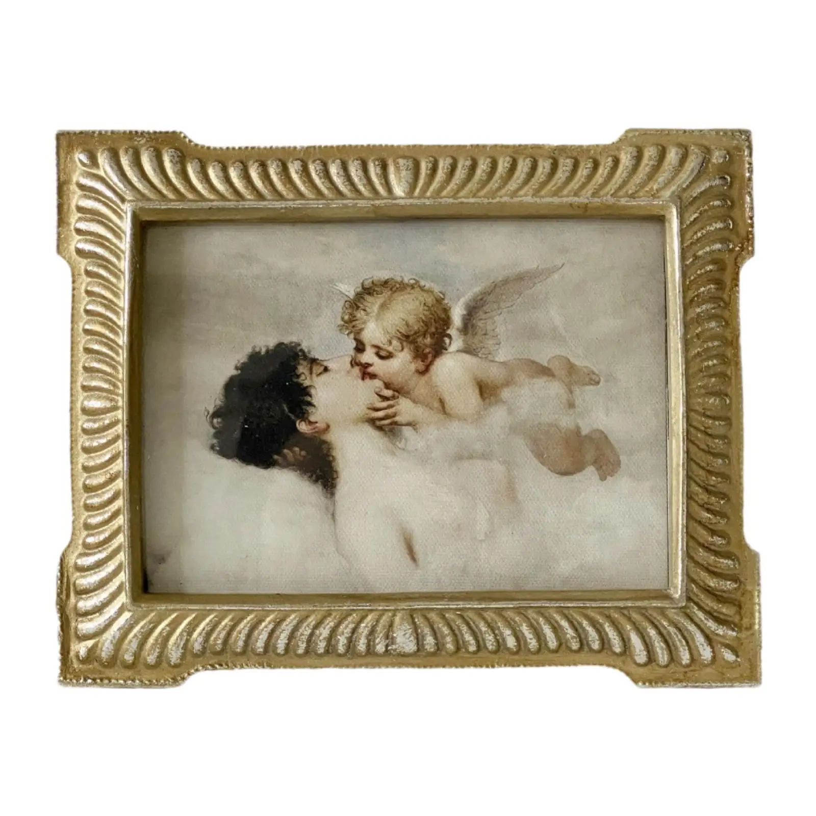 

European Picture Frame Resin Ornament for Study Room Farmhouse TV Cabinet