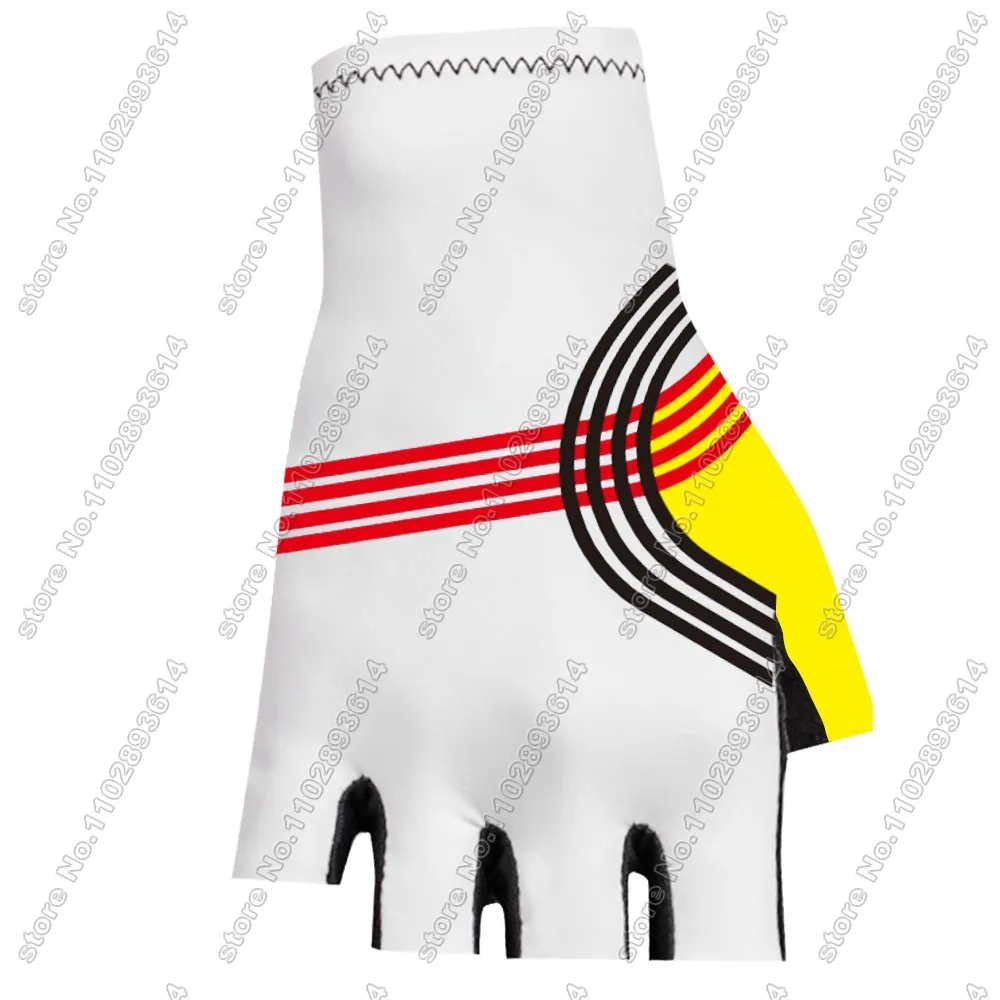 Belgium National Team Cycling Gloves 2024 Team Italy Bicycle Gel Half Finger Gloves One Pair Size Guante Ciclismo Gant