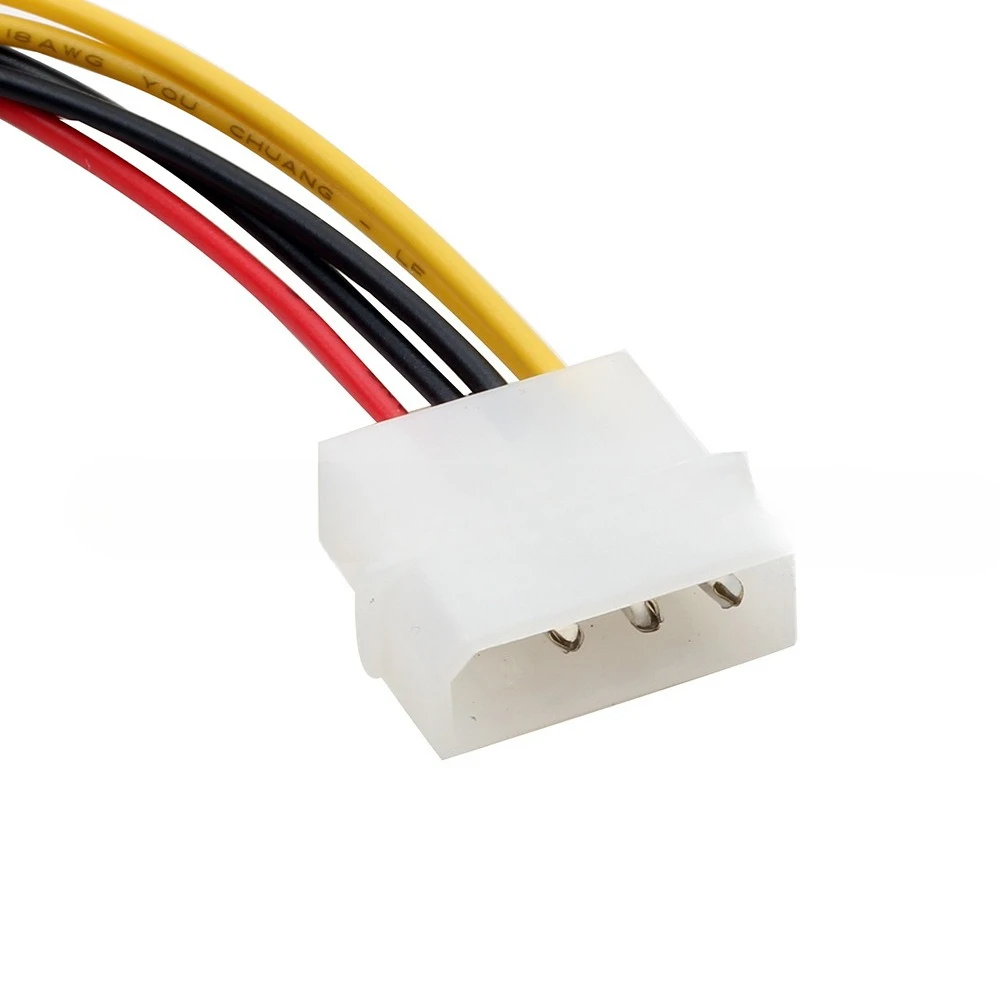 5PCS 4Pin to 6Pin Power Cable, Single D to GPU 6P Cord, Graphics Card Power Supply Wire, Single 4PIN to 6P