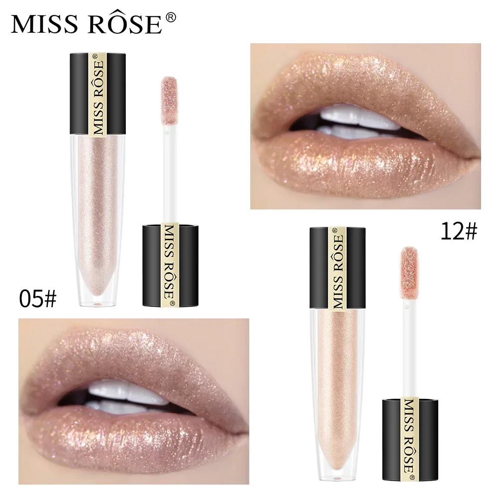 Miss Rose Beauty Perl glanz feuchtigkeit spendende Lip gloss Lip Secret wasserdichtes Make-up lang anhaltende einfache Anwendung Pearl Lip gloss Lip Glasur