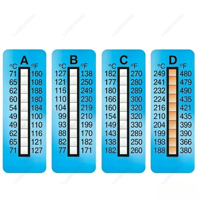 Temperature Sensitive Color Changing Sticker Thermometer Test Paper Temperature Measuring Sticker For Temperature Detection