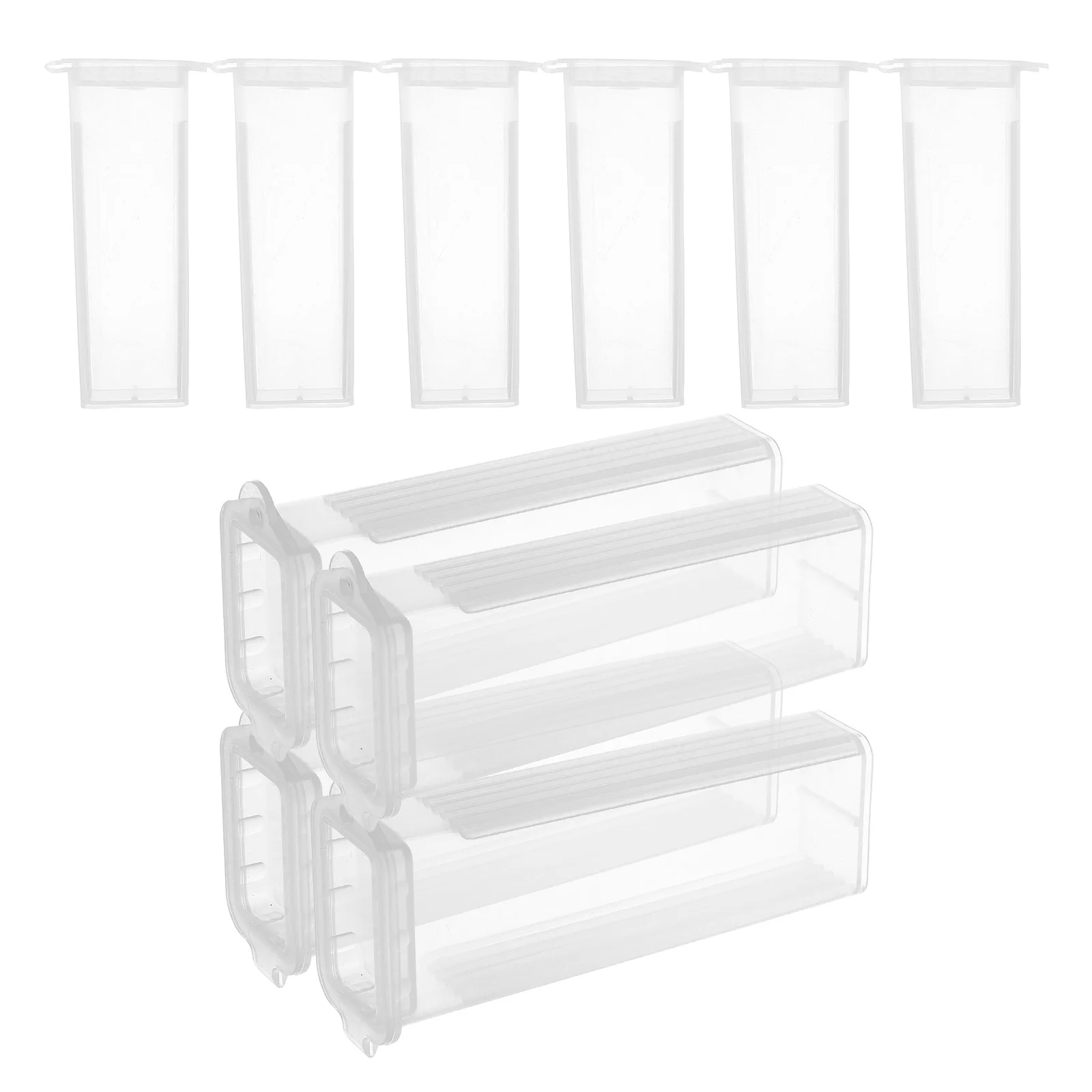 

20Pcs Slide Storage Box Heavy Duty Plastic Microscope Slide Case Moisture Resistant Secure Transport Organizer for Lab Research