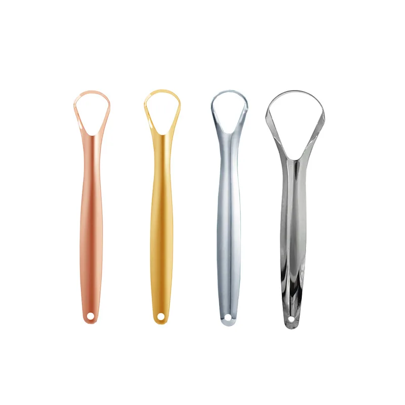 1 шт. скребок для языка из нержавеющей стали для неприятного запаха изо рта, антибактериальный и свежий дыхание, чистка полости рта и средство для удаления покрытия на языке