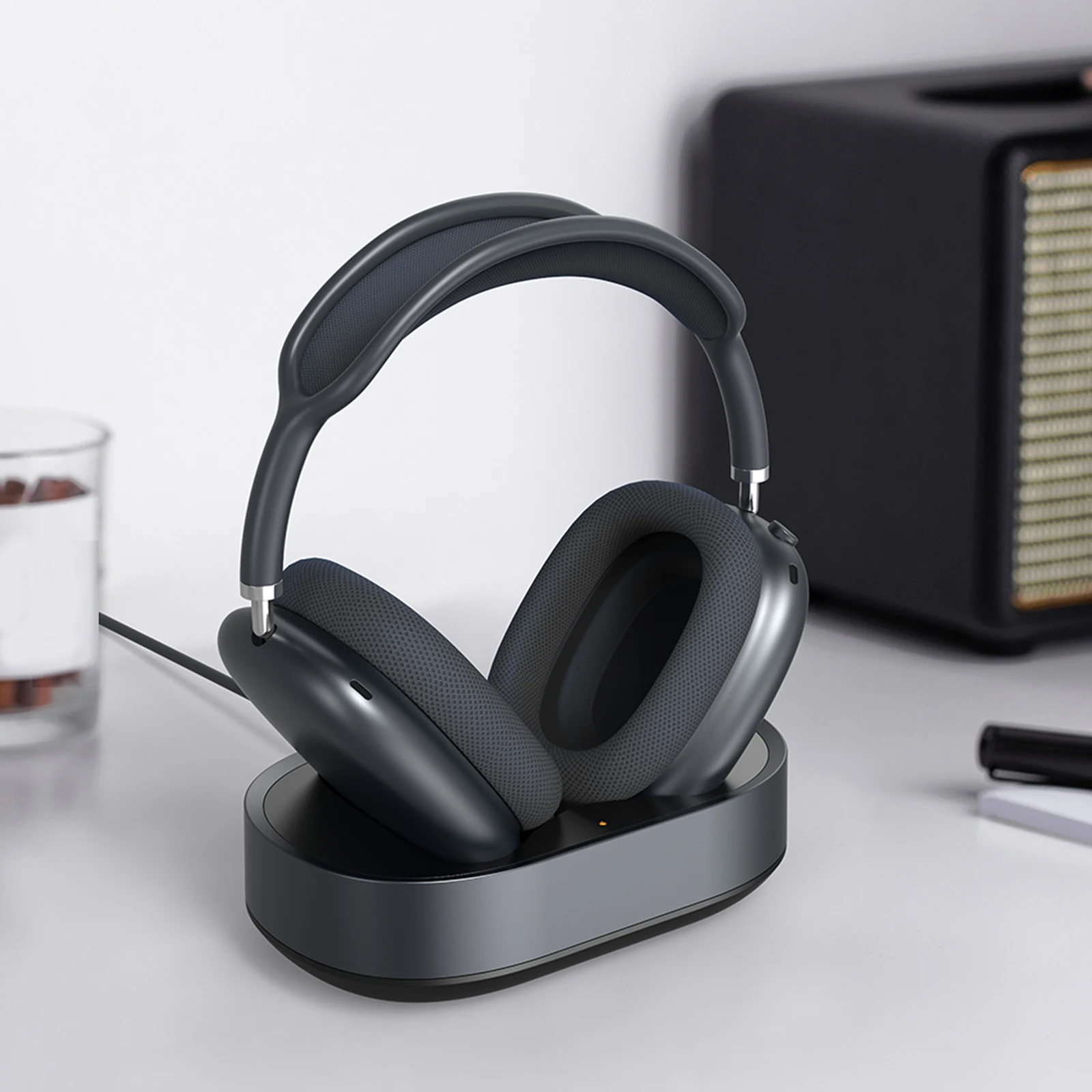 

Зарядная станция для наушников, совместимая с AirPods Max, магнитная док-станция для зарядки наушников, USB-C, защита от царапин