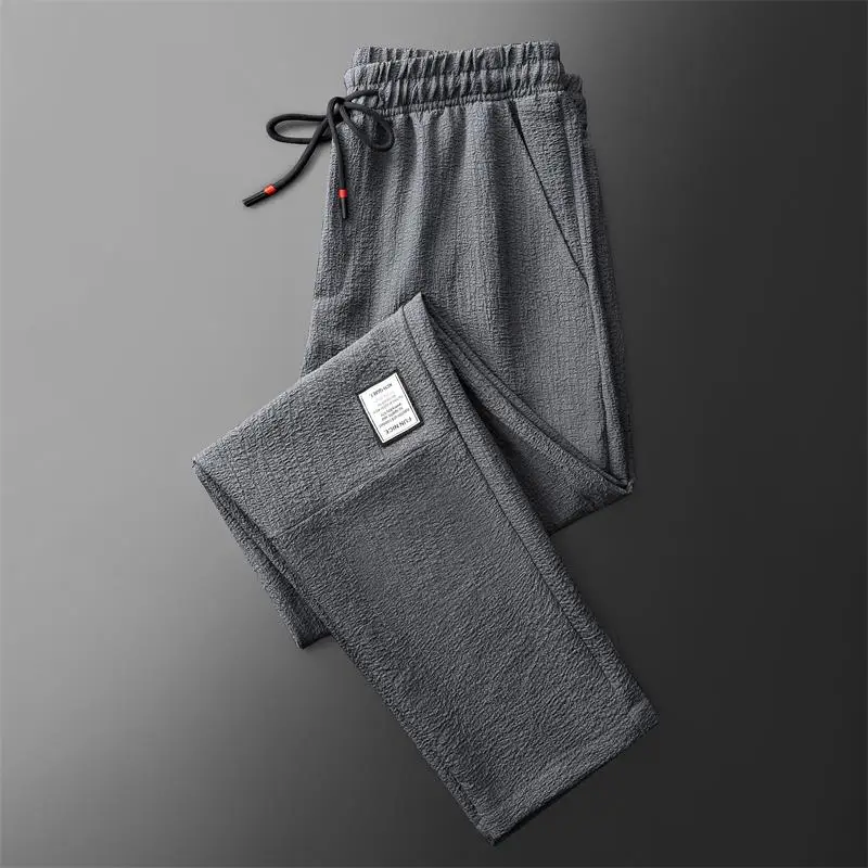 Men's Summer Thin Loose Straight Leg Work Trousers Wear-Resistant Construction Site Labor Workwear Affordable Dirt-Capable