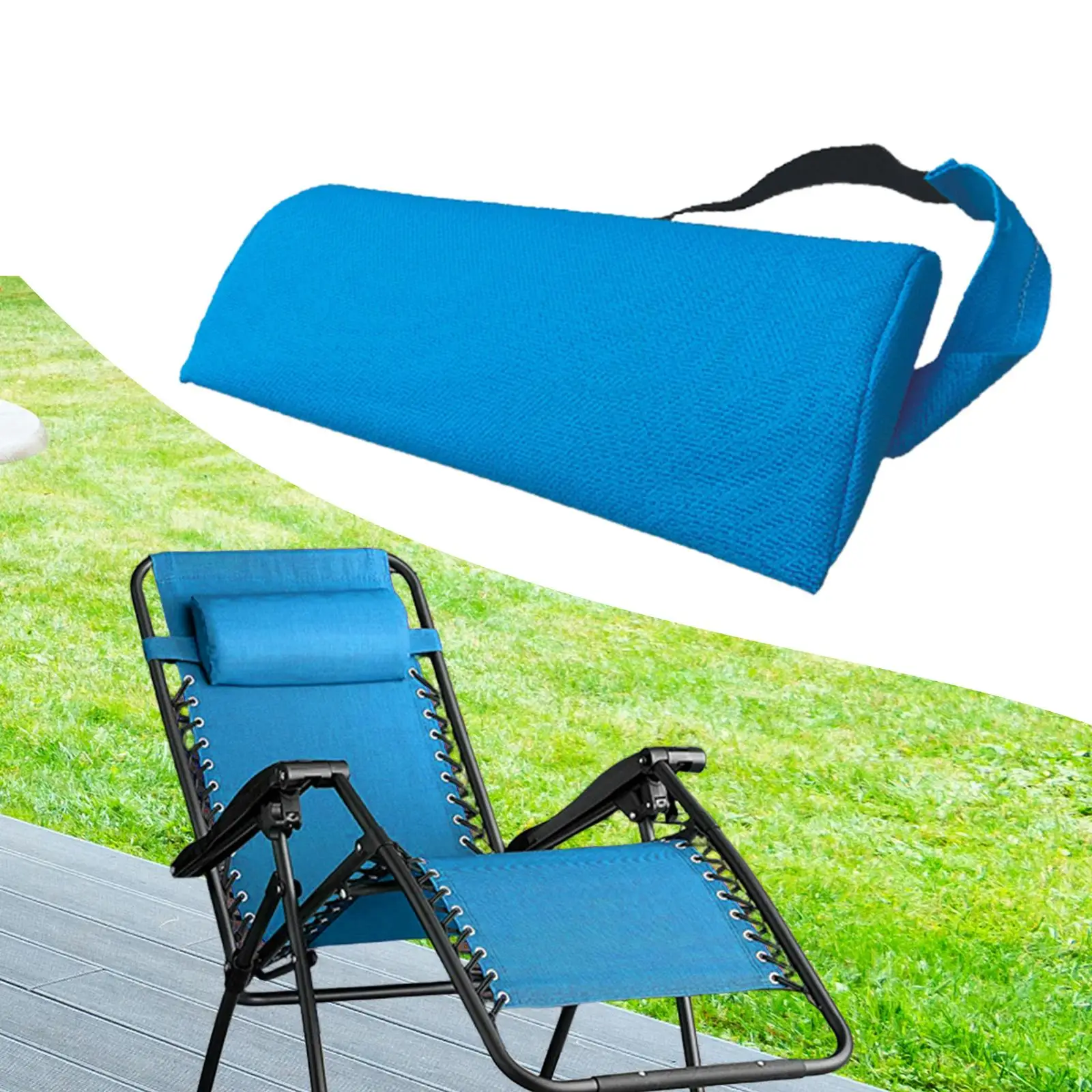 Head Pillow Head Cushion Portable for Patio Chairs Office Chairs Easy Installation recliner Headrest Pillow