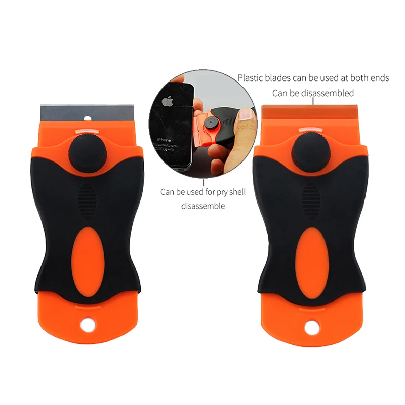 Lama di rasoio per la pulizia delle finestre coltello in ceramica manico in plastica/lama OCA Ultraviolet Glue Cleaner Remover Automotive Film Repair Tools