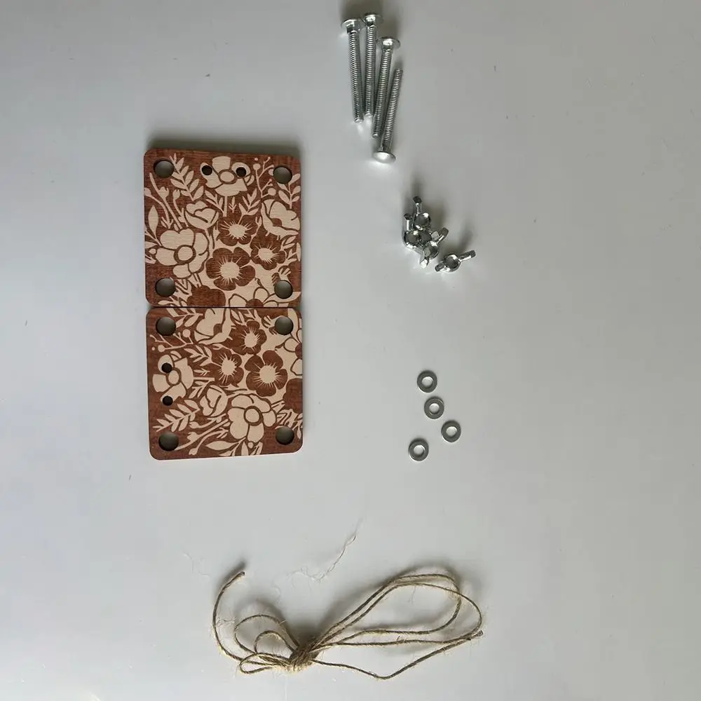 Wooden Pocket Flower Press DIY Portable Specimen Embossing Device Keychain Multi-style Plant Specimen Press Plant Lover Gift