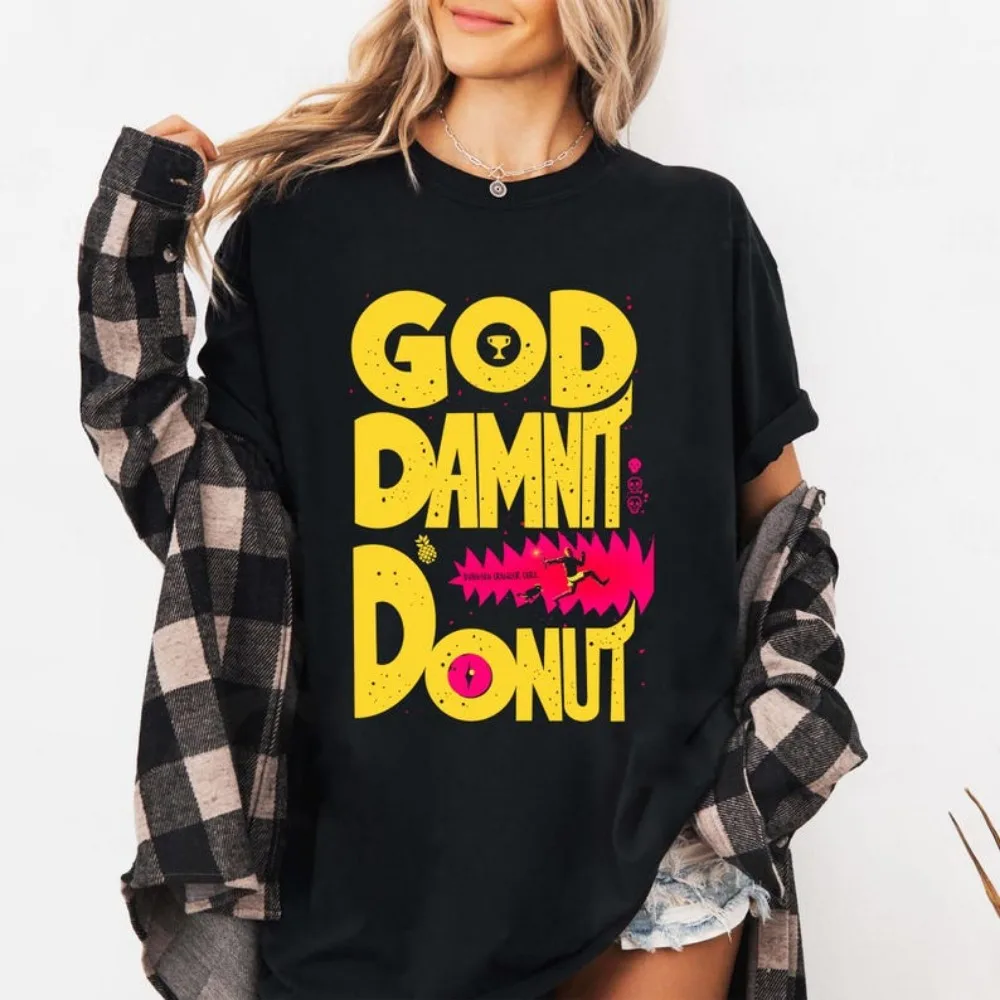 New Achievement Dungeon Crawler Carl Vintage Shirt Goddamnit Donut Shirt Sci-Fi Book Lover Tees Bookish Apparel for Book Lovers