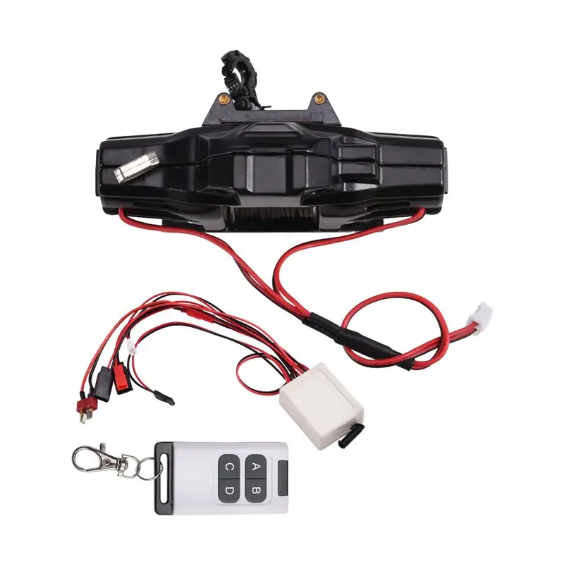 

Двухмоторная металлическая лебедка с имитацией автоматического управления для 1/10 для 1/8 RC гусеничного автомобиля Axial SCX10