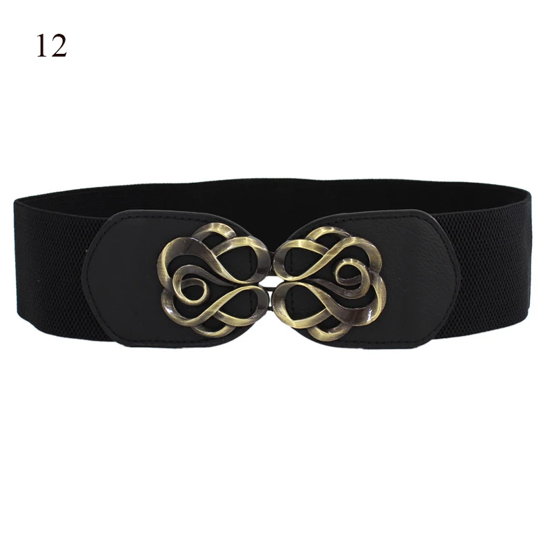 

65cm Elastic Black Waistband Designer Luxury Brand Cummerband Dress Sweater Decorative Waist Seal Stretch Belts For Women 2022