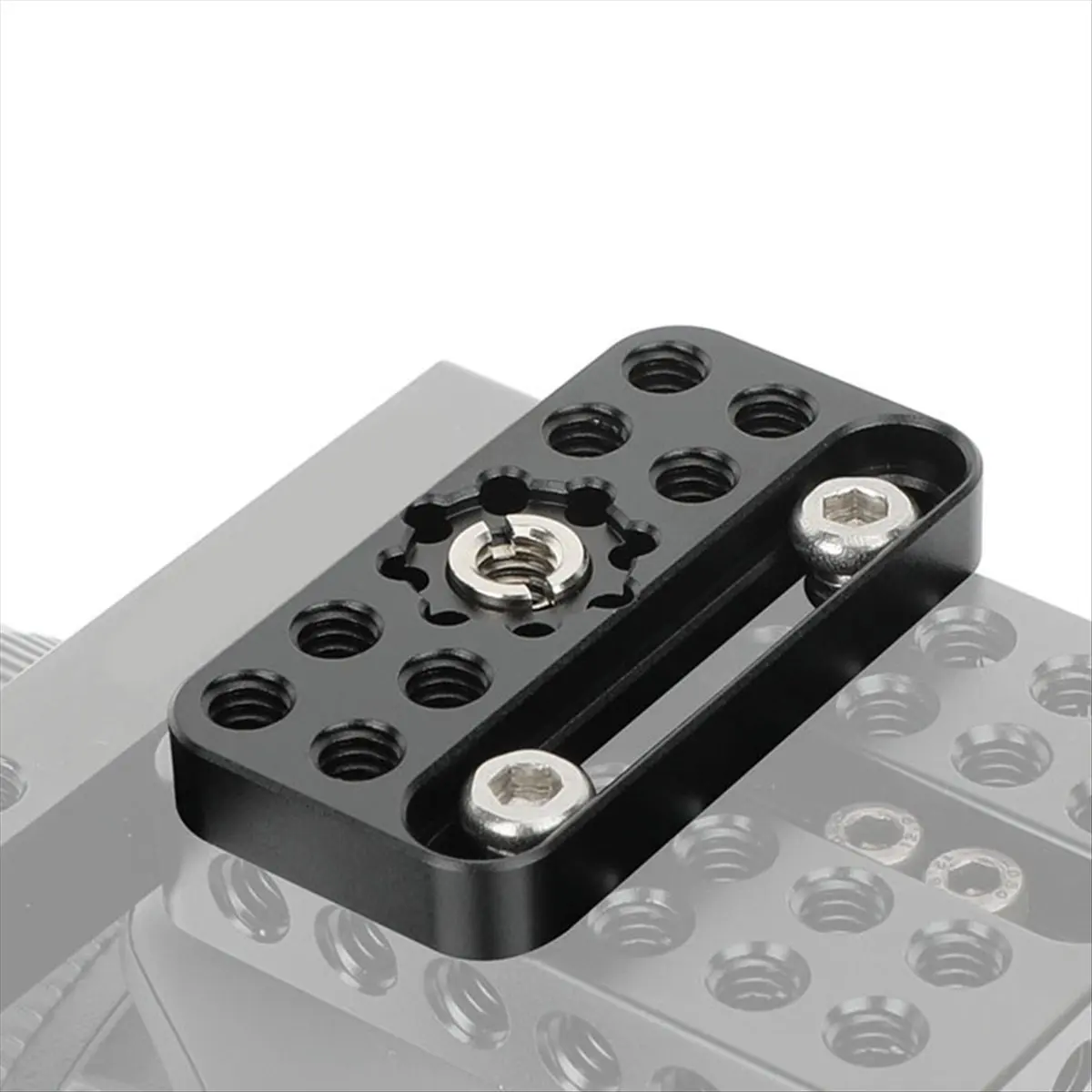 M05K Universal Cheese Plate Mini Quick Release Baseplate with 3/8inch ARRI-Style Mount for DIY Camera Rig Configurations