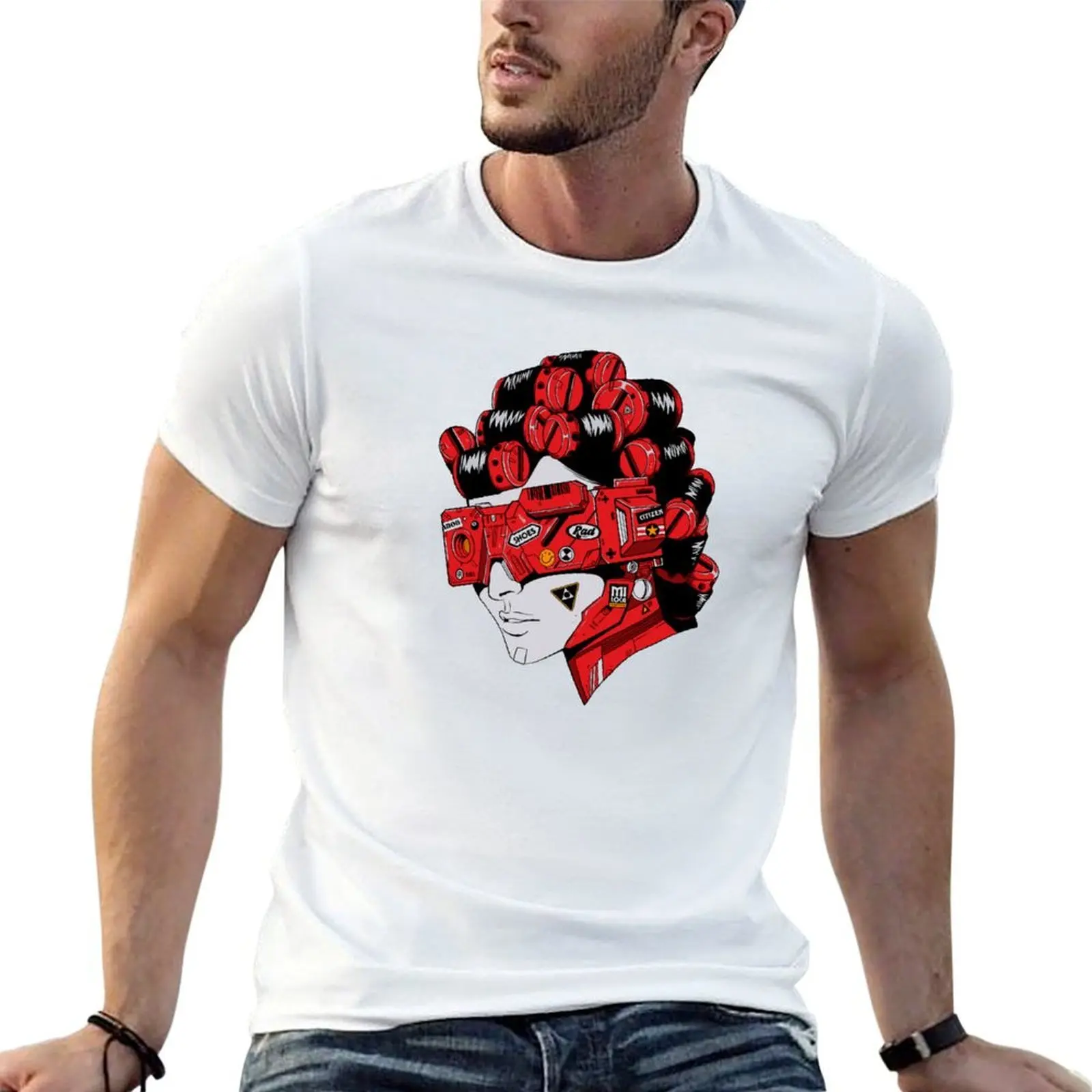 kaneda fashion T-Shirt croswit shirt man funny gifts heavy weight t shirts for men