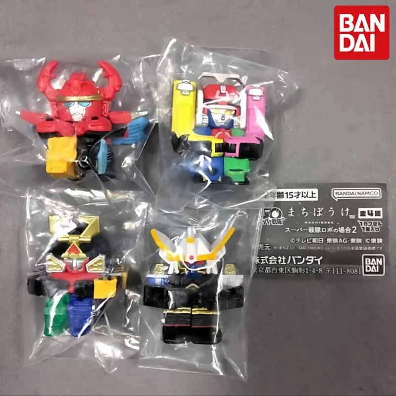 Figura Coleccionable de Robot Super Sentai de Bandai Gashapon, Volumen 02 - Muteki Shogun King Ohger Tokkyuoh Shinkenoh, Adorno de PVC