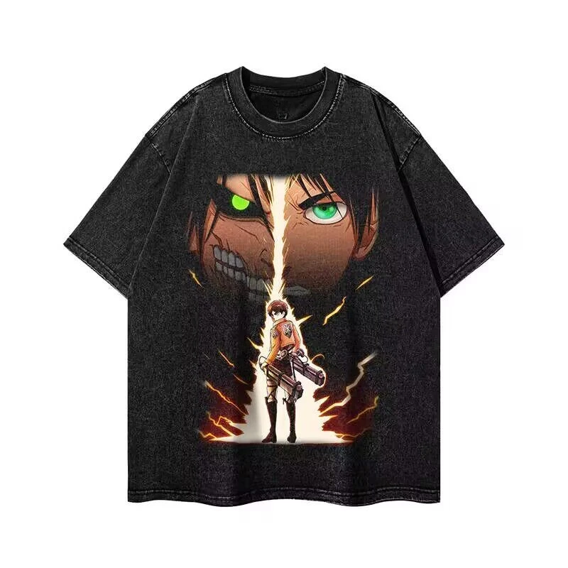 

Футболка унисекс с принтом аниме «Драгонболл Z» (Луффи, Гоку), уличный стиль, свободный крой, для пар, моющаяся