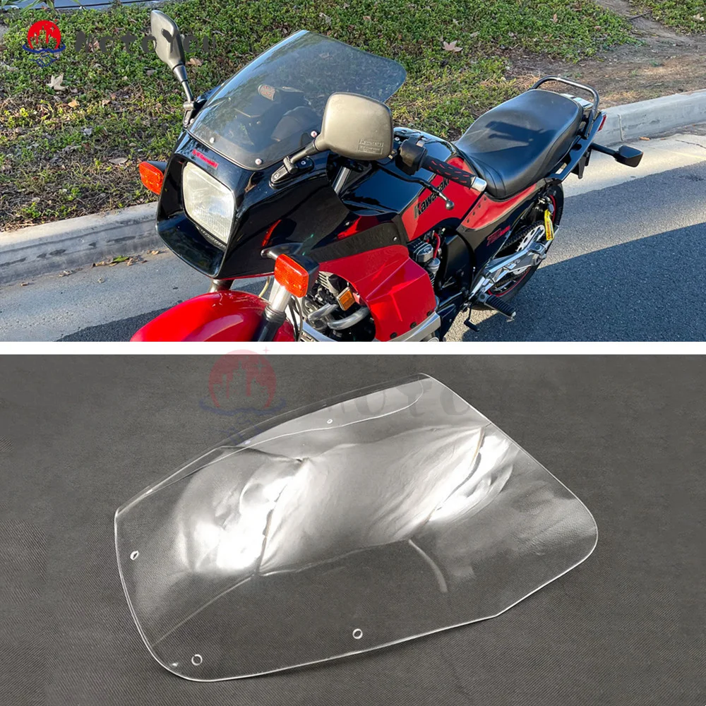 Front Windscreen Windshield Airflow for Kawasaki GPZ750 84-88 GPZ1100 1983-1988 Turbo ZX750E GPZ 750 1100 Wind Deflector Screen