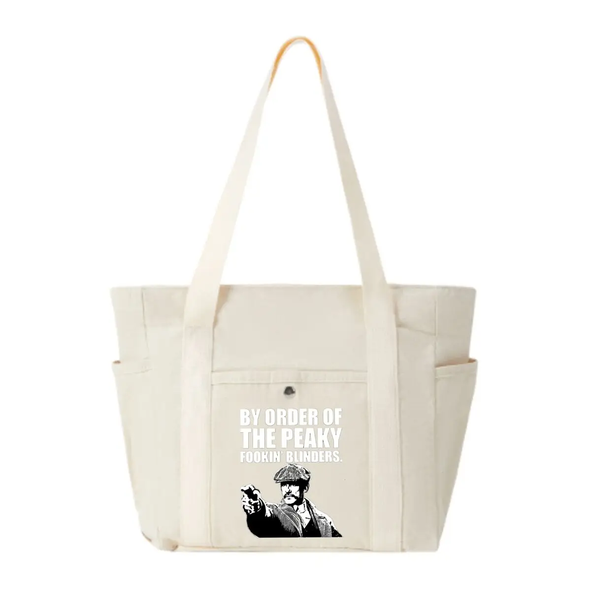 

By Order Of The Peaky Fookin Blinders design Lightweight Multi-Pocket Canvas Shoulder Bag Shopping Date Practical Bag