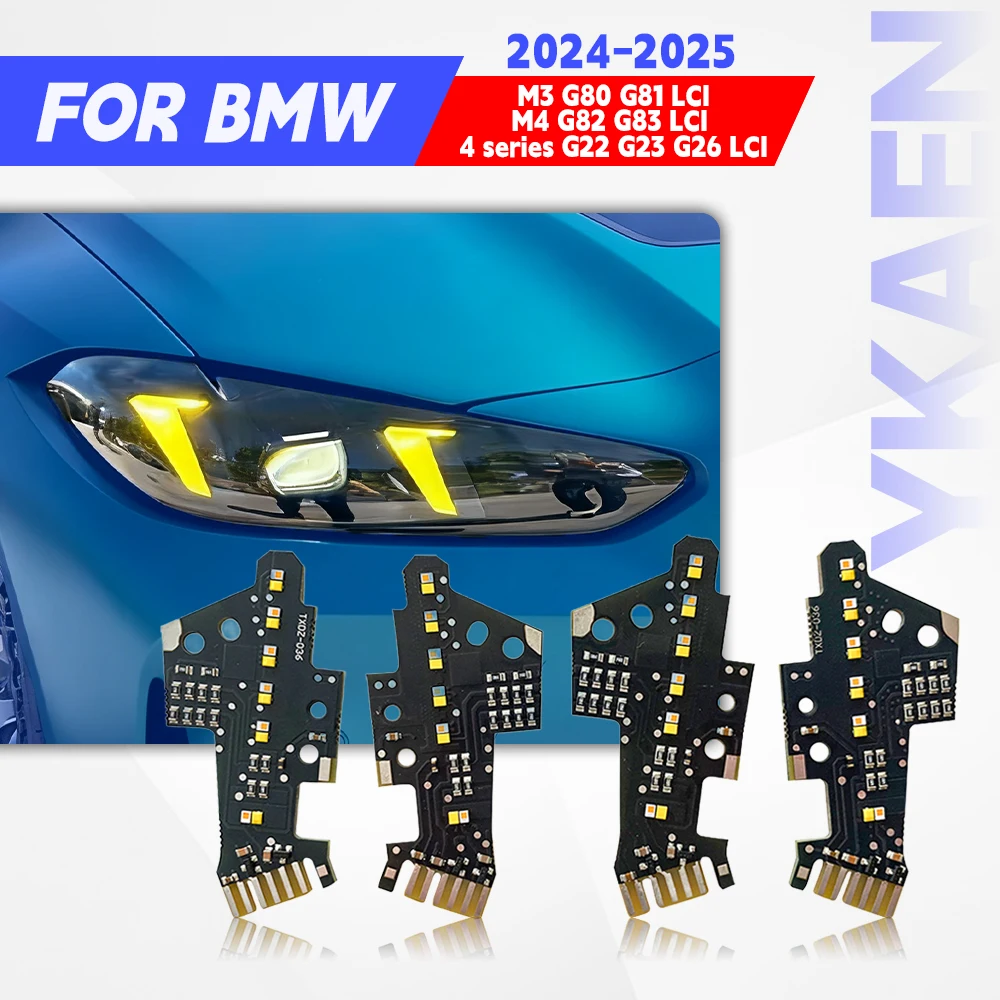 

Yellow Angel Eyes DRL LED Module For BMW M3 G80 G81 M4 G82 G83 4 series G22 G23 G26 LCI 24-25 Daytime Running Light Turn Signal