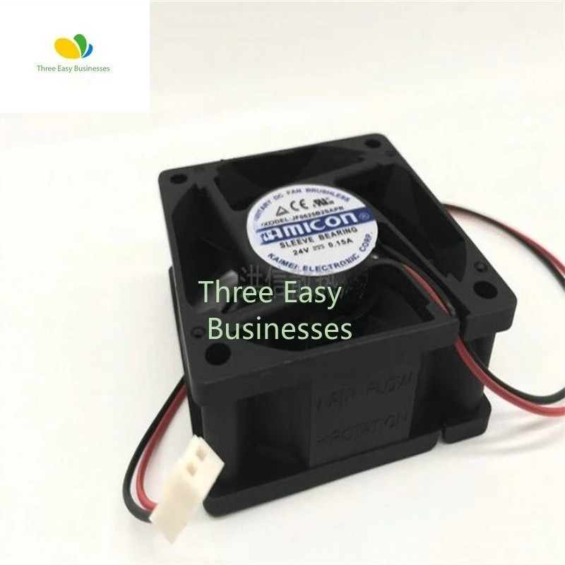 Echte JF0625B2SAPR 24V 0.15A 6025 tweedraads koelventilator