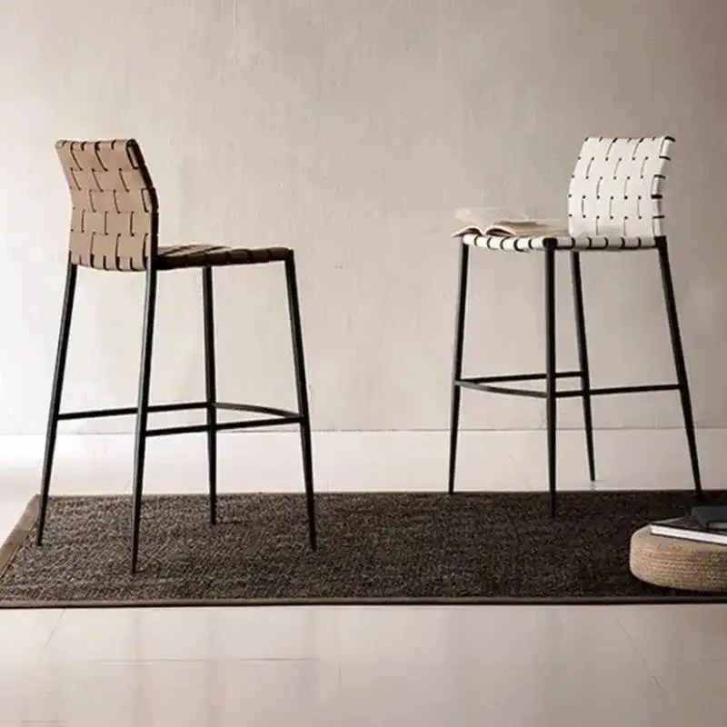 

m Household De Luxury Stools Counter Italian Light Ergonomic Unique Bar Reception Design Stools Bar Modern Essentials m