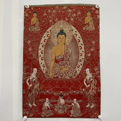 Shakyamuni Buddha Statue Tangka Embroidery Decoration Hanging Painting
