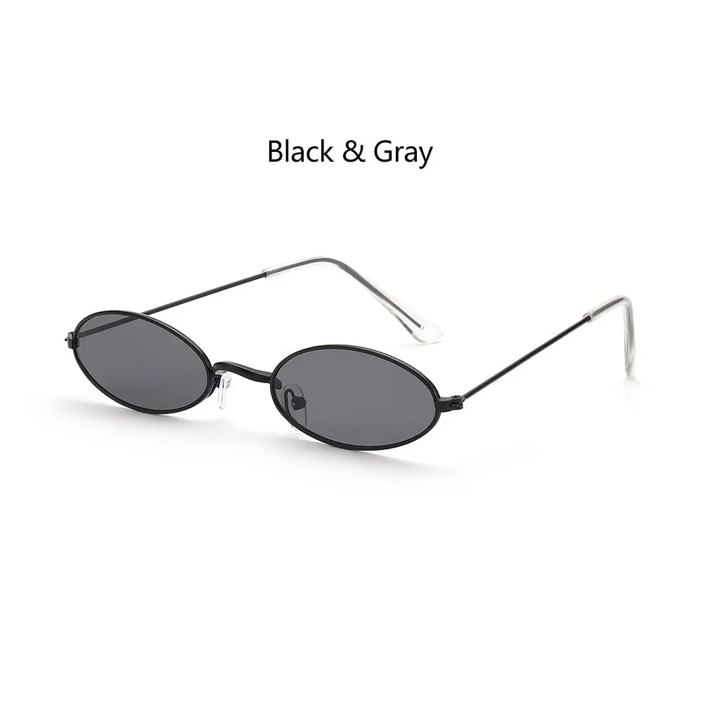 

Fashion Design Men and Women Small Frame Sun Glasses Oval Sunglasses Vintage Shades Eyeglasses