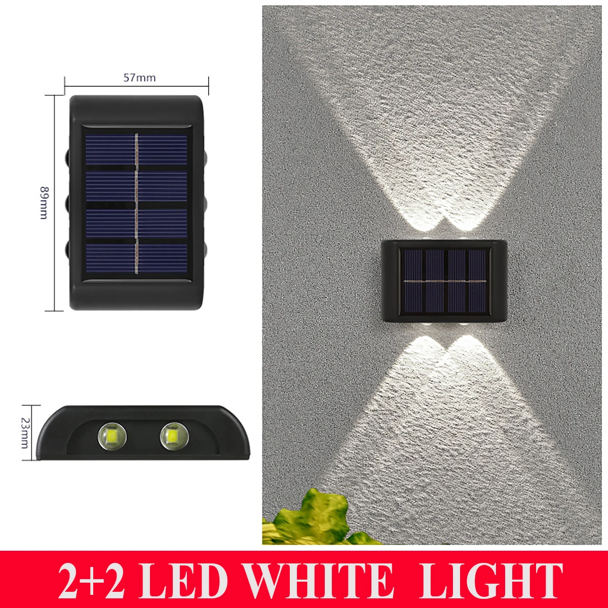 10LED Solar Wand Lampe Im Freien Wasserdichte Up Und Unten Solar Lichter Luminous Beleuchtung Garten Dekoration Treppen Zaun Sonnenlicht Licht