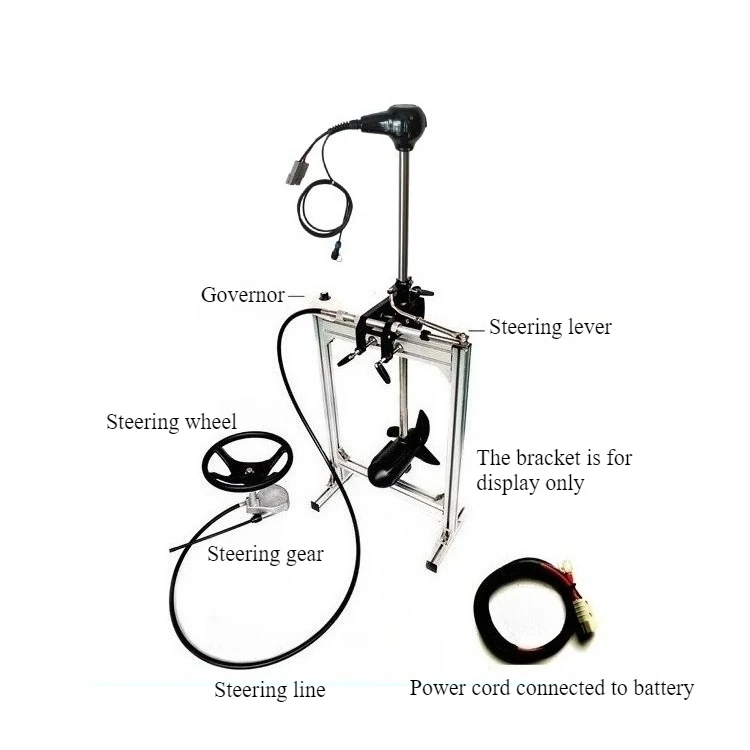Front-operated speed-regulating steering wheel steering marine electric propeller motor hook-up outboard motor 12/24/36/ 48V