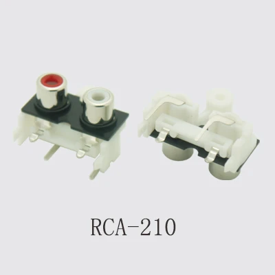 2PCS RCA Connector 2/3/4/6Holes Stereo Audio Jack 90/180 Degree Sealed AV Audio Female Input Socket