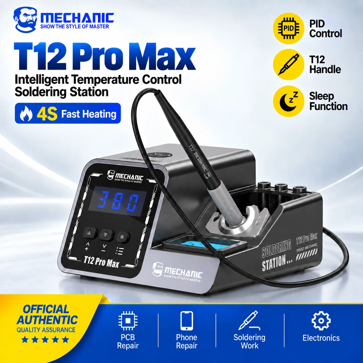 Digital Soldering Station T12 - MECHANIC T12 Pro Max 120W Cyfrowa