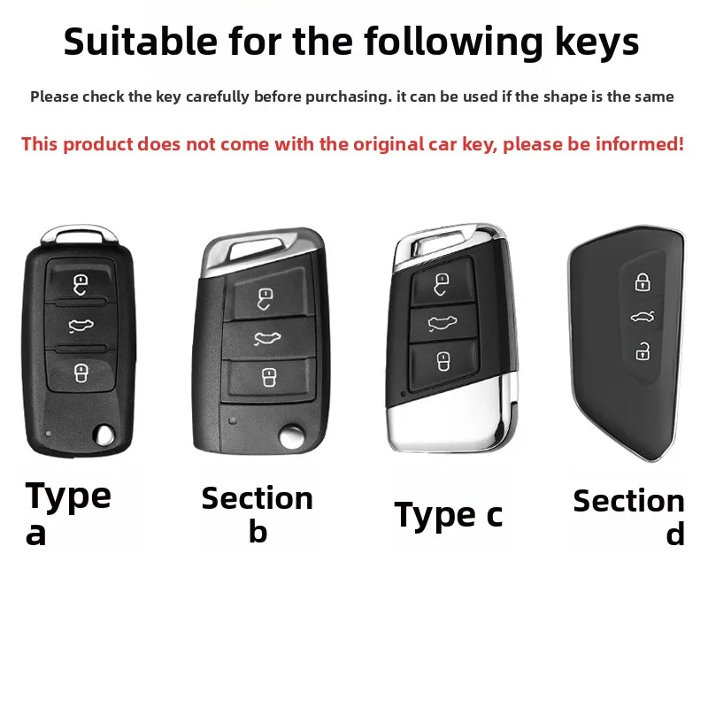 حافظة مفاتيح السيارة غطاء شل فوب لفولكس واجن فولكس فاجن جولف 8 MK8 ID-4 ID-6 لسكودا اوكتافيا A8 لمقعد ليون FR MK4 كوبرا #6