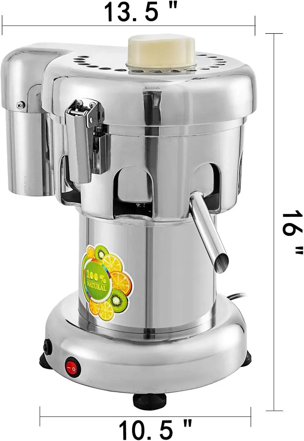 Commercial Juice Extractor Heavy Duty Juicer Aluminum Casting and Stainless Steel Constructed Centrifugal